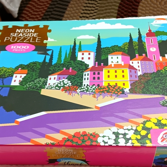 Neon Seaside 1000 pc. Puzzle New - Picture 3 of 7